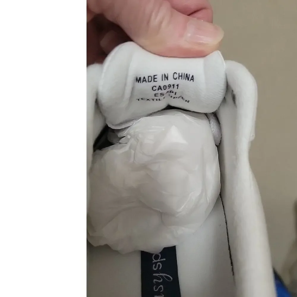 NWOT/B Easy Spirit 10D White AP1 Lace Up Walking Sneaker Shoe Textile - Picture 14 of 15